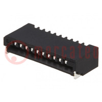Connector: FFC/FPC; horizontal; PIN: 10; Non-ZIF; SMT; 0.5A; 1mm; 50V