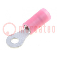 Tip: ring; M2,5; 0.5÷1mm2; insulated; tinned; copper; -55÷105°C