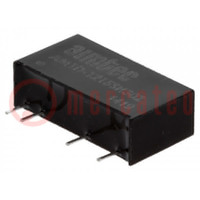 Converter: DC/DC; 1W; Uin: 10.8÷13.2V; Uout: 15VDC; Iout: 70mA; SIP7