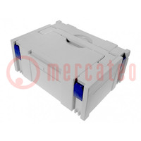Container: portable box; ABS; grey; 400x300x157mm