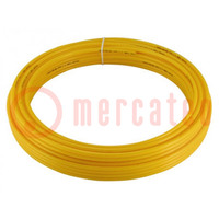 Pneumatic tubing; max.8bar; L: 100m; r bending min: 35mm; yellow