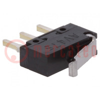 Microswitch SNAP ACTION; 0.1A/30VDC; SPDT; Rcont max: 200mΩ; AV4