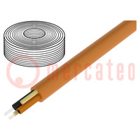 Wire: polimer optical fiber; HITRONIC® POF; Øcable: 8mm; duplex