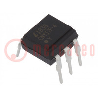 Optocoupler; THT; Ch: 1; OUT: transistor; Uinsul: 5kV; Uce: 70V; DIP6