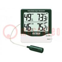 Thermo-hygromètre; -10÷60°C; 10÷99%RH; Exact: ±1°C