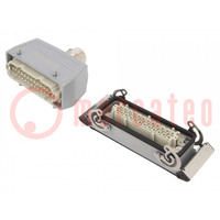 Connector: HDC; male + female; plug + socket,complete set; HE