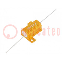 Resistor: wire-wound; with heatsink; 22Ω; 10W; ±5%; 50ppm/°C