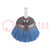 Cup brush; 45mm; Mounting: 1/4",hexagonal; wire