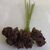 Artificial Colourfast Cottage Rose Bud Bunch, 8 Flowers - 21cm, Brown