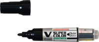 Permanent Marker V-Super Color, umweltfreundlich, nachfüllbar, Rundspitze, 4.5mm (M), Schwarz