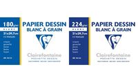 Clairefontaine Zeichenpapier "Blanc à Grain", 210 x 297 mm (87000400)