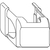 Produktbild zu MACO rövid sarokcsapágy takaró AS/DTuni/PVC, közlekedési fehér RAL 9016 (41742)