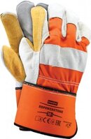 Rękawice wzmacniane Reis RBPOWERSTONE PJSH, rozmiar 10, pomarańczowo-szaro-żółty