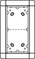 RITTO 1881220 UNITÉ À ENCASTRER POUR PORTIER INTERPHONE 2 VOIES ARGENT