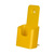 Prospekthalter / Wandprospekthalter / Prospekthänger / Tisch-Prospektständer / Prospekthalter „Color“ | geel Lang DIN 40 mm