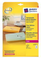 Avery L4770-25 étiquette à imprimer Transparent