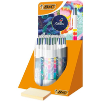 BIC 9649042 stylo à bille Noir, Bleu, Vert, Rouge Stylo à bille multifonctions Moyen 30 pièce(s)