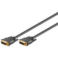 Goobay DVI-I 5m cable DVI Negro