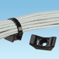Panduit TMEH-S25-Q0 kabelbindersokkel Zwart Nylon