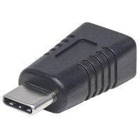 Manhattan 354677 adattatore per inversione del genere dei cavi USB C USB Mini-B Nero