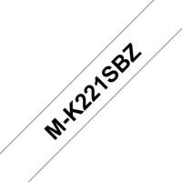 Brother MK221SBZ labelprinter-tape Zwart op wit M