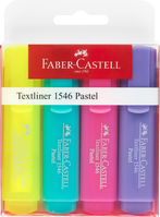 Faber-Castell 154610 marker 4 szt. Różowy, Fioletowy, Turkusowy, Żółty