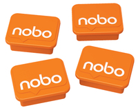 Nobo Haftmagnet Orange, 4 Stück Tábla mágnes