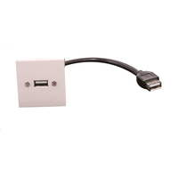 Uniformatic 43250 câble USB 0,2 m USB A Blanc