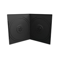 MediaRange BOX10-2 opakowania na płyty CD Opakowanie na płytę DVD 2 dysków Czarny