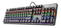 Trust GXT 865 Asta keyboard Gaming USB QWERTY Nordic Black