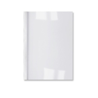 GBC LeatherGrain Thermal Binding Covers 1.5mm White(100)