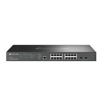 TP-Link Omada SG3218XP-M2 switch di rete Gestito L2+ 2.5G Ethernet (100/1000/2500) Supporto Power over Ethernet (PoE) 1U Nero