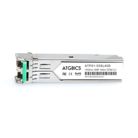 ATGBICS Universally Coded MSA Compliant Transceiver SFP 100Base-EX (1550nm, SMF, 40km, DOM)
