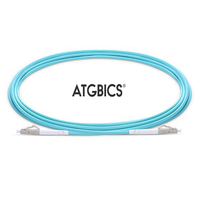 ATGBICS LC-LC OM4, Fibre Optic Cable, Multimode, Simplex, Aqua, 2m