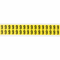 Brady 3420-9 samoprzylepne etykiety Prostokąt Wyjmowana Czarny, Żółty 32 szt.