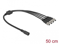 DeLOCK 86588 Kabel splitter/combiner Kabelsplitter Zwart