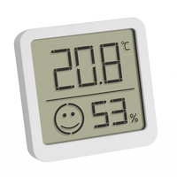 TFA-Dostmann 30.5053.02 Umgebungsthermometer Elektronisches Umgebungsthermometer Indoor/Outdoor Silber, Weiß