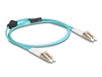 DeLOCK 87907 InfiniBand/fibre optic cable 1 m LC OM3 Aqua-kleur