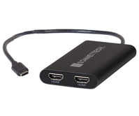 Sonnet USBC-DHDMI Videokabel-Adapter USB Typ-A 2 x HDMI Schwarz