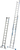 Krause 131676 ladder Schuifladder Aluminium