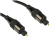 Cables Direct 4OPT-120 audio cable 20 m TOSLINK Black