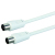 Schwaiger 5.0m IEC - IEC câble coaxial 5 m Blanc