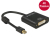 DeLOCK 62605 video átalakító kábel 0,2 M Mini DisplayPort DVI-I Fekete