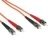 C2G 3m ST/ST LSZH Duplex 62.5/125 Multimode Fibre Patch Cable câble de fibre optique Orange
