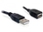 DeLOCK Kabel USB 2.0 Verlaengerung, A/A 15cm S/B USB Kabel 0,15 m Schwarz