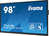 iiyama TE9812MIS-B1AG Signage-Display Digitale A-Platine 2,49 m (98") LED WLAN 400 cd/m² 4K Ultra HD Schwarz Touchscreen Eingebauter Prozessor Android 24/7