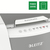 Leitz 80120000 triturador de papel Microcorte 22 cm Gris, Blanco