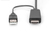 Digitus AK-330111-020-S video átalakító kábel 2 M HDMI A-típus (Standard) DisplayPort + USB Type-A Fekete