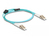 DeLOCK 87907 InfiniBand/fibre optic cable 1 m LC OM3 Aqua-kleur