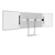 Vogel's RISE A218 Juego de pizarras blancas de 86" para la solución eléctrica de elevación de pantalla de suelo-pared RISE (blanco)